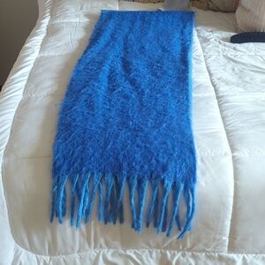 Zara Vibrant Blue Ombre Extra Long Scarf